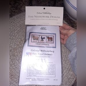 Colonial Williamsburg Counted Cross Stitch Kit